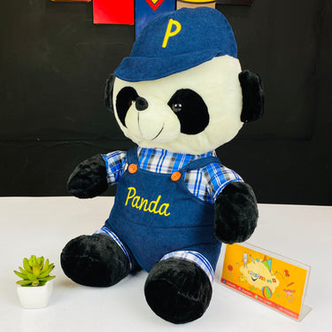 Cute Panda In Blue & White Shirt For Baby